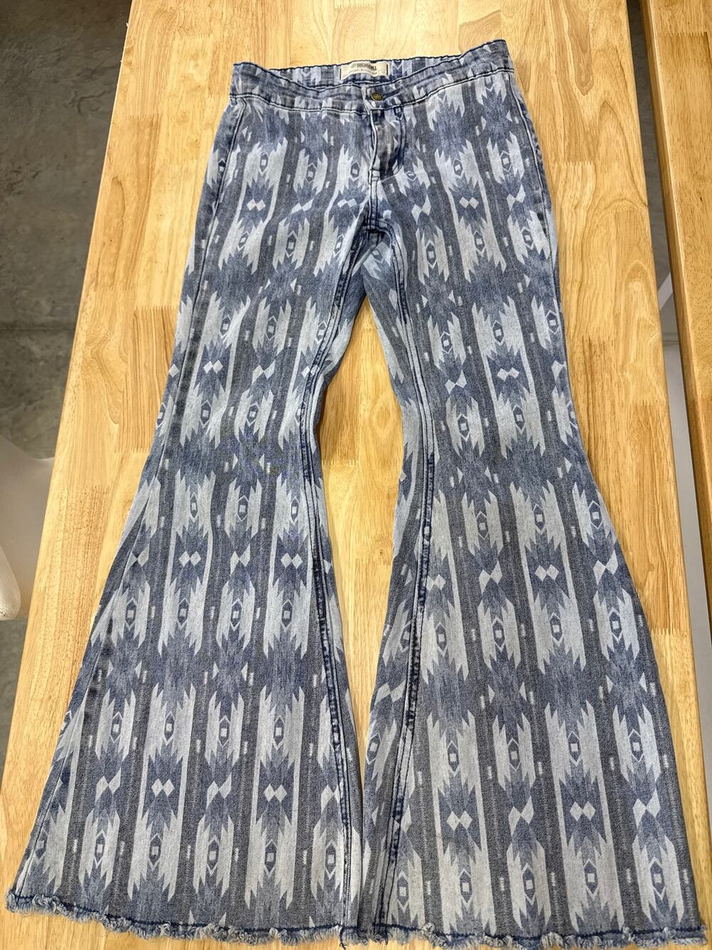 Rock & Roll Aztec print Jeans Size 14